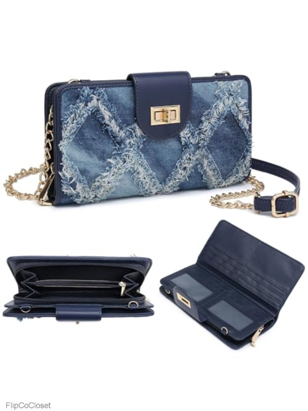 Women's Small Crossbody Wallet Purse with Phone Pocket & Card Slots
